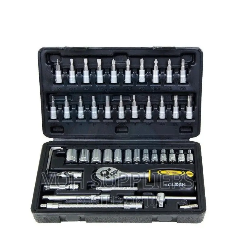 Tolsen 15138 46 Pieces 1/4 Inches Socket Set