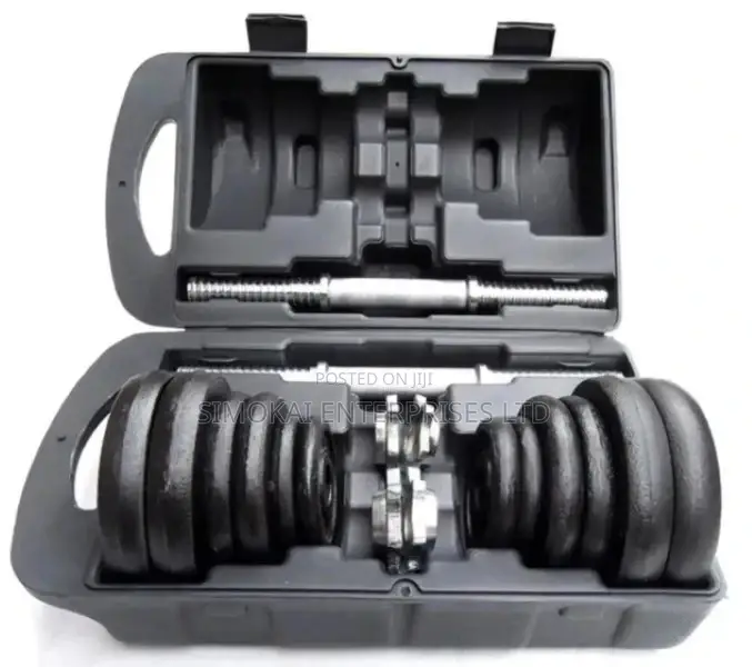 Set of 20kd Dumbbells' Set (Chrome or Cast)