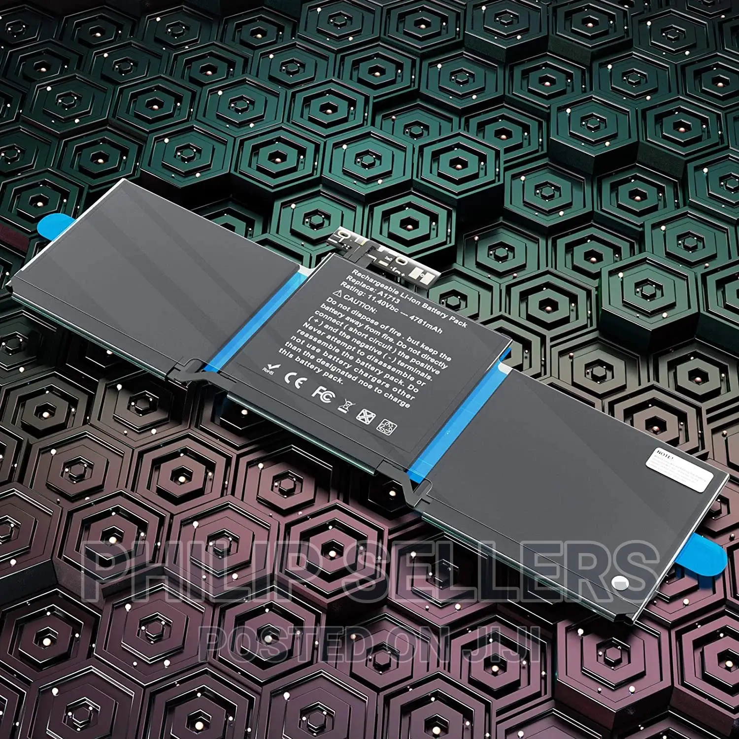 A1713 Battery Type: Li-Polymer ; Voltage:11.4V