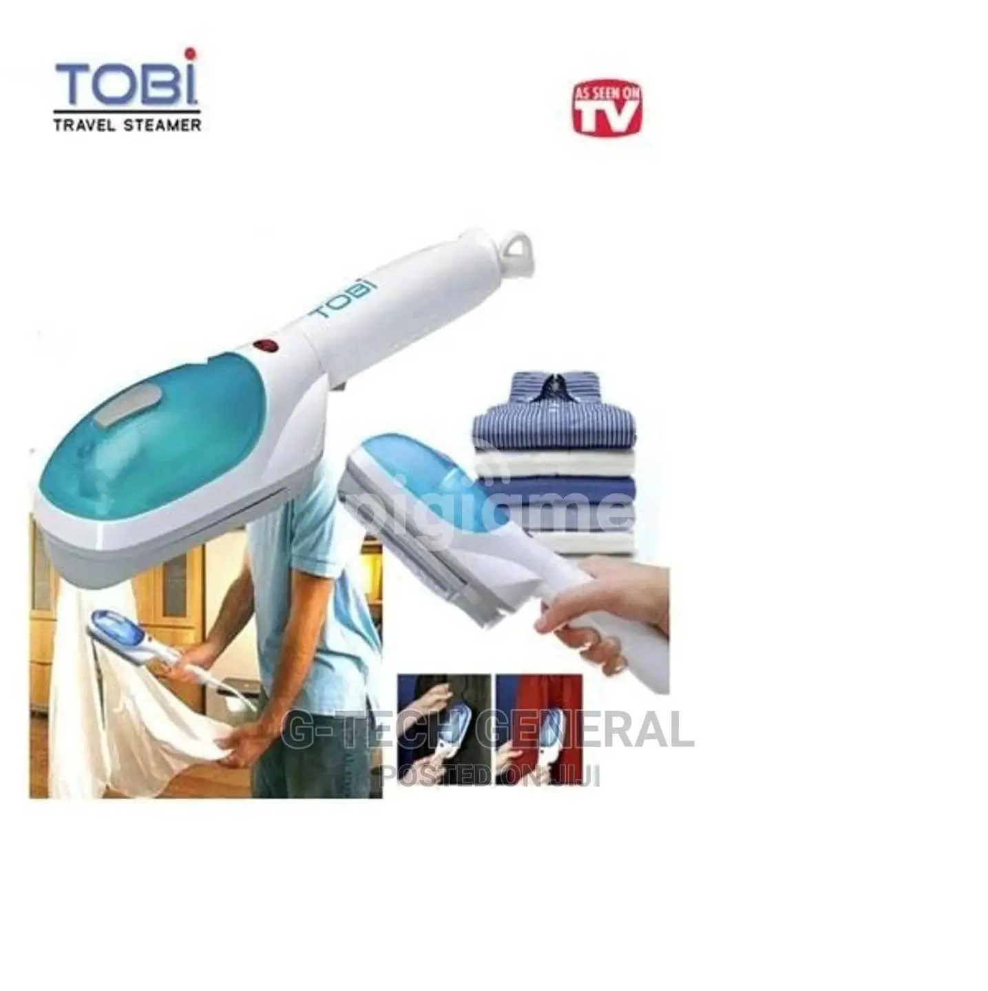 Tobi Handheld Portable, Travel Quality Clothes Steamer