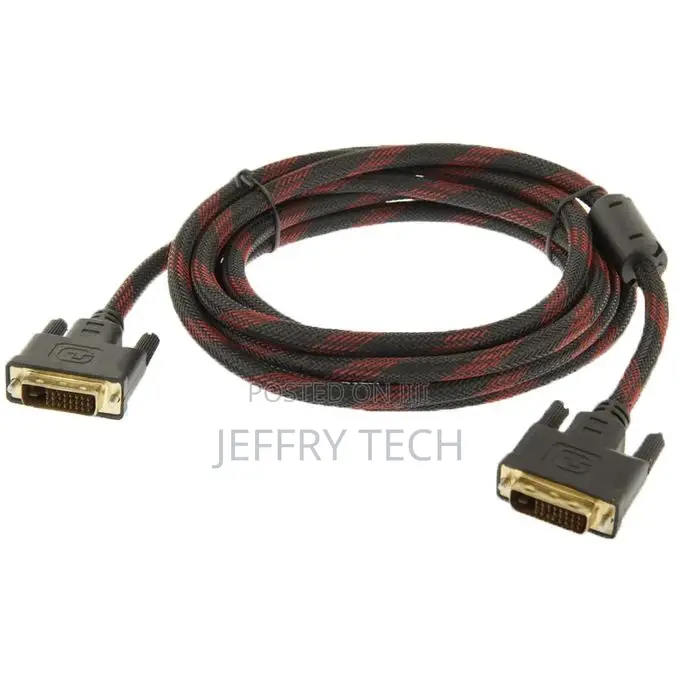 Nylon Netting Style DVI-D Dual Link 24+1 Pin Male to Male M