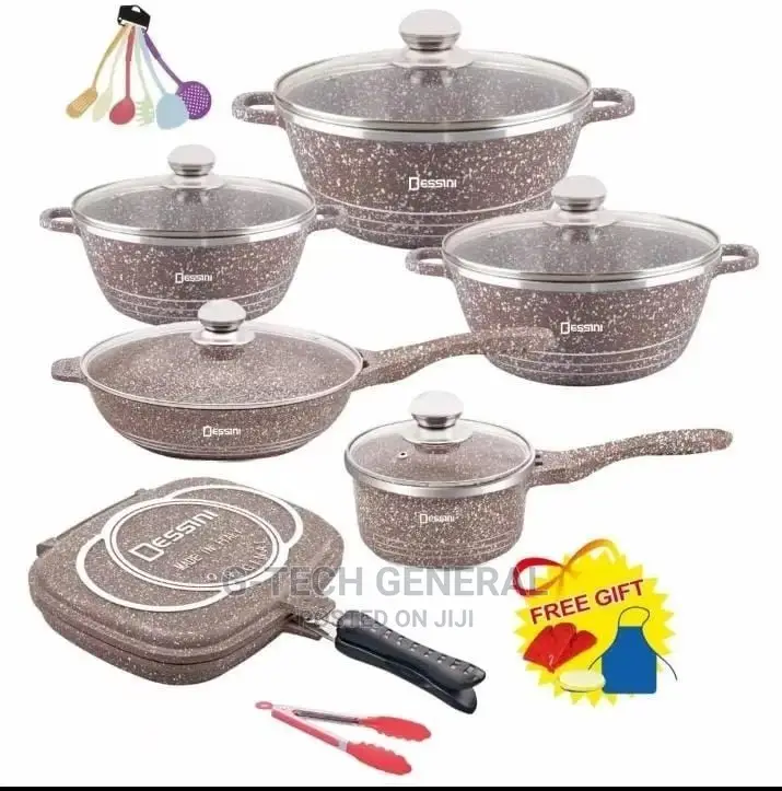 Dessini 23pcs Granite Coated Cookware Set