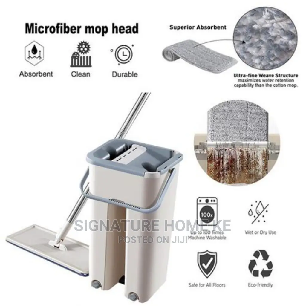 Magic Mop + Bucket With Extra Top Cloth