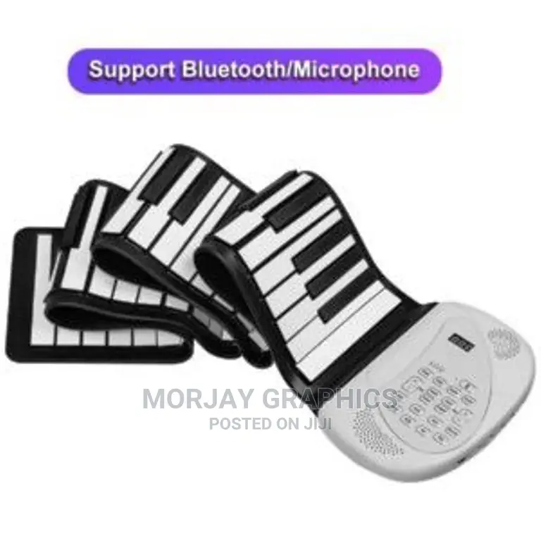 88 Key Piano MIDI Keyboard – Bluetooth USB Flexible Roll Up