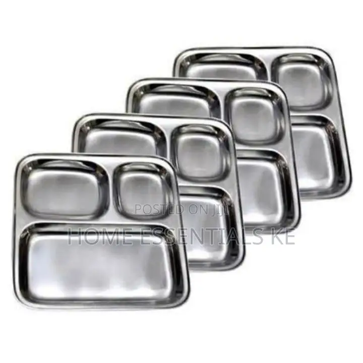 KC Stainless Steel Partition Plate Size 25cmx25cm Per Pc