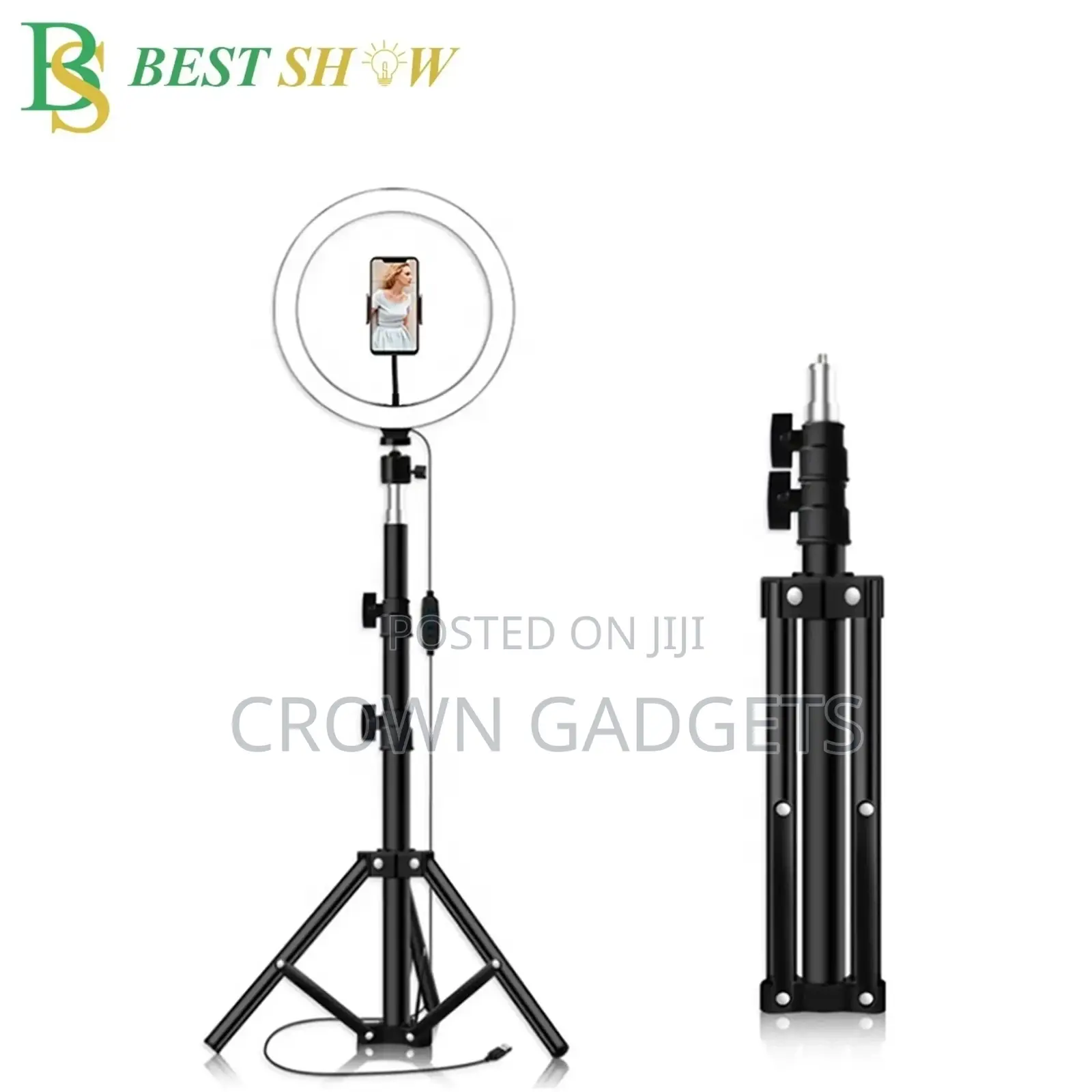 10 Inch 26cm Led Ring Light + 1.1m Tripod Mount Vlogging V