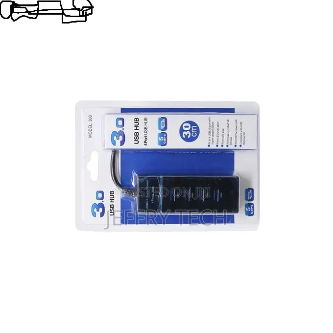 Generic 4 Port USB 3.0 HUB Extender Adapter for Laptop PC