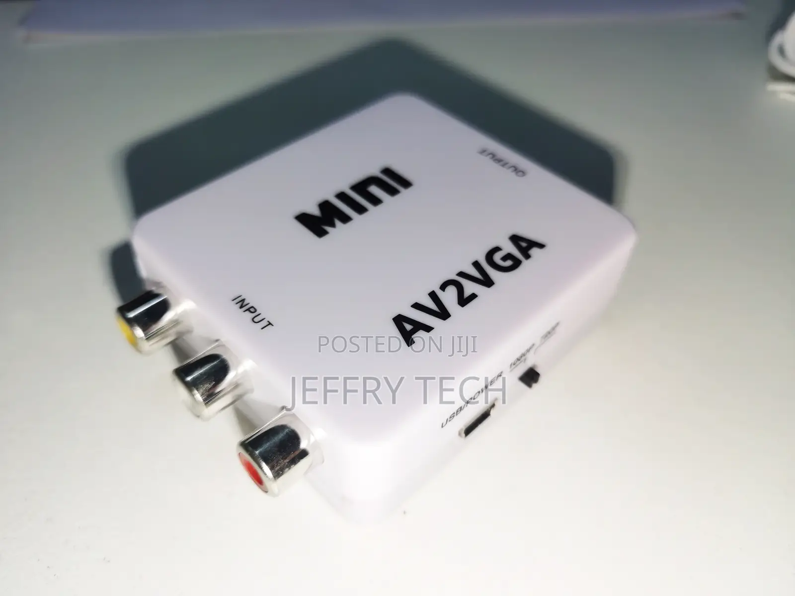 VGA2 Adapter 1080P White With Cable VGA2 to VGA Audio Connec