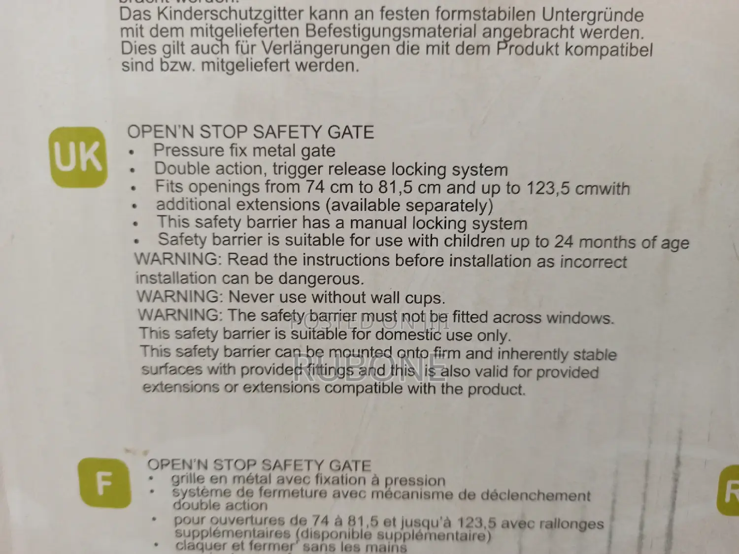 Hauck Child Safety Gate Pair 2