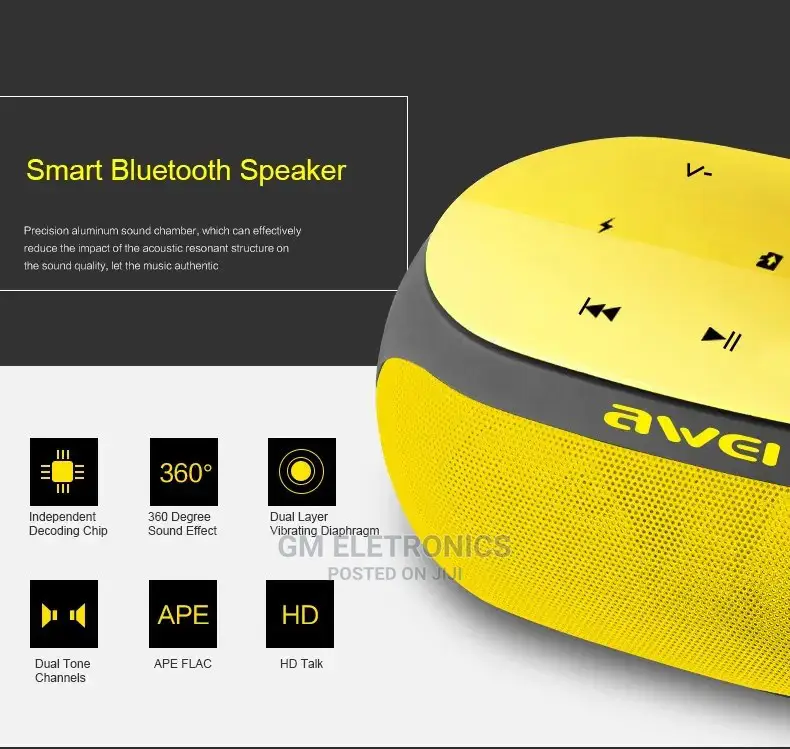 Awei Hifi Bluetooth Speaker (9W) – Black