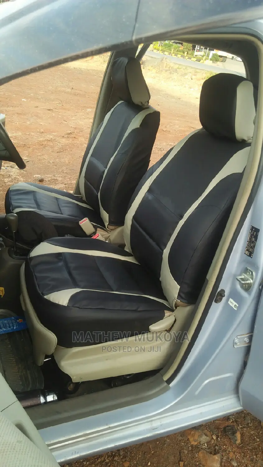 Black and Beige Car Seat Covers