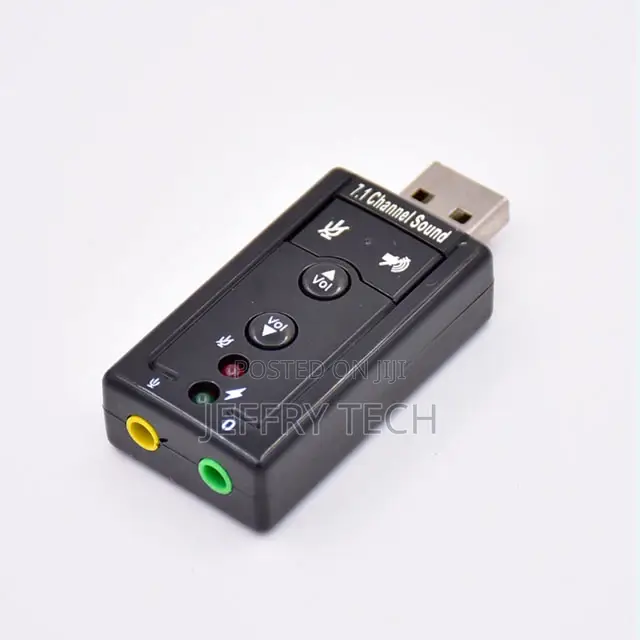 Adapter 2RCA USB Sound Card Audio Interface 3.5mm to Speaker
