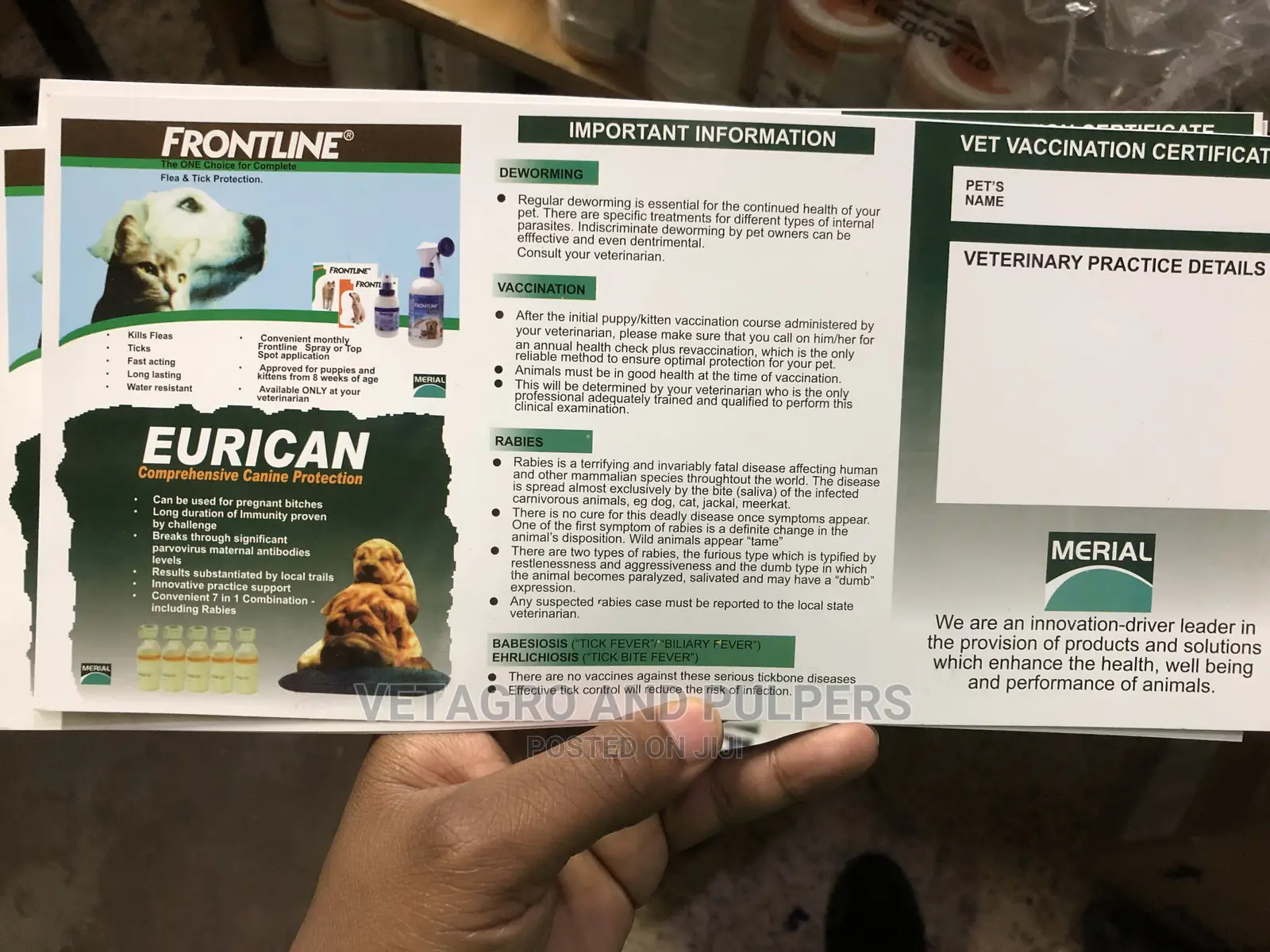 Dog Vaccination Cards