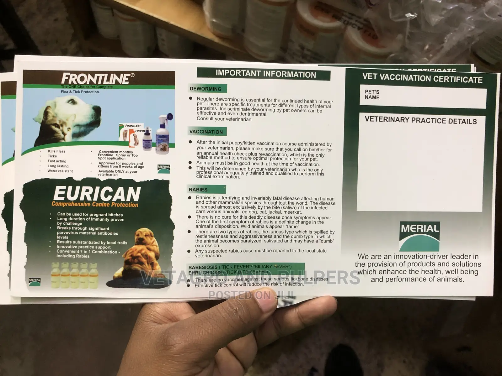 Dog Vaccination Cards