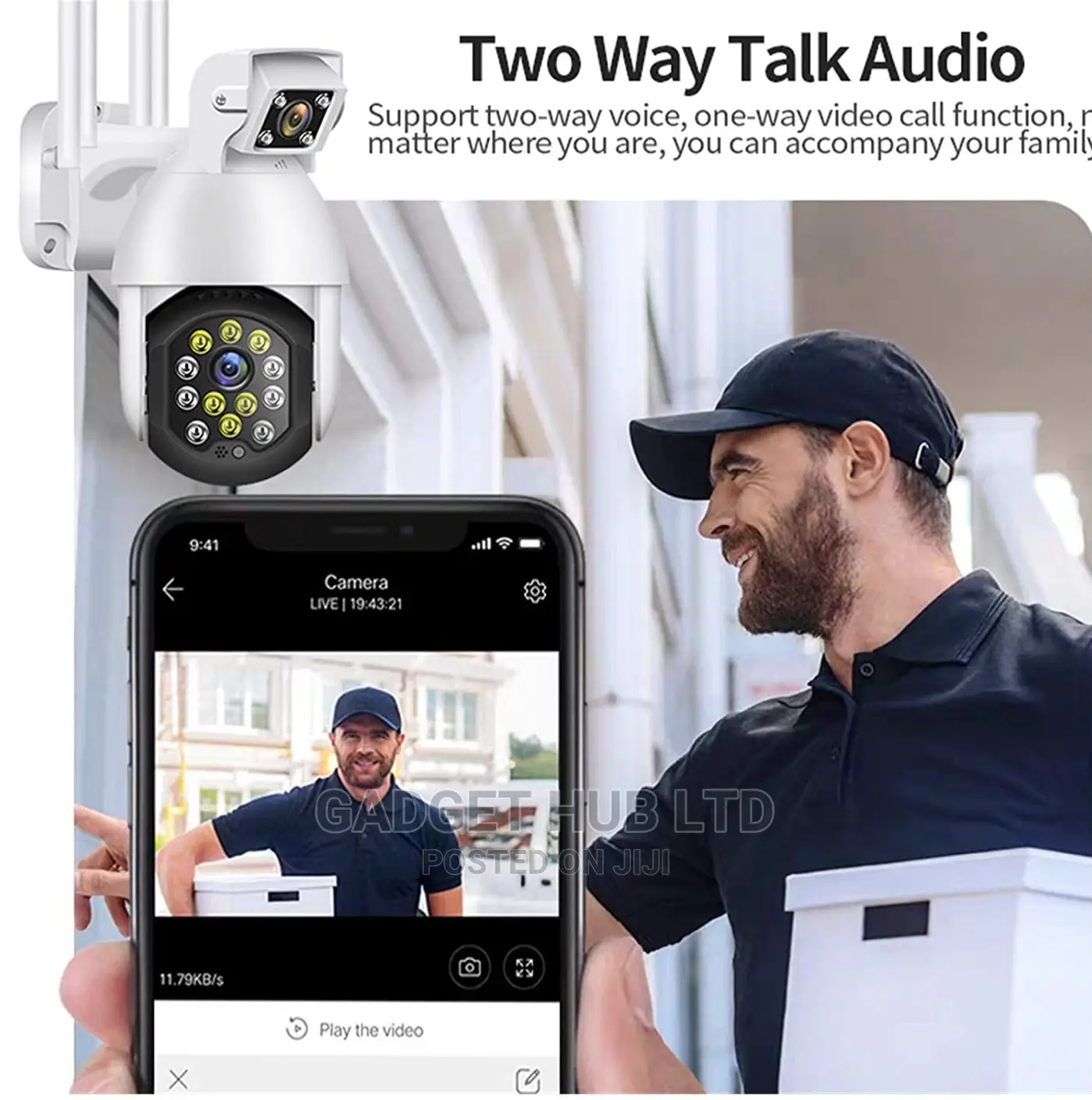 Dual Lens CCTV Wifi Camera Dual Lense Two Cameras in One