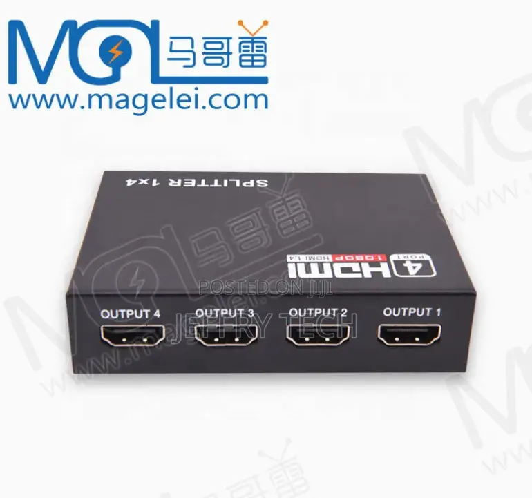 HD Videos 1080P 3D 4 Port HDMI Splitter 1 in 4 Out With AC P