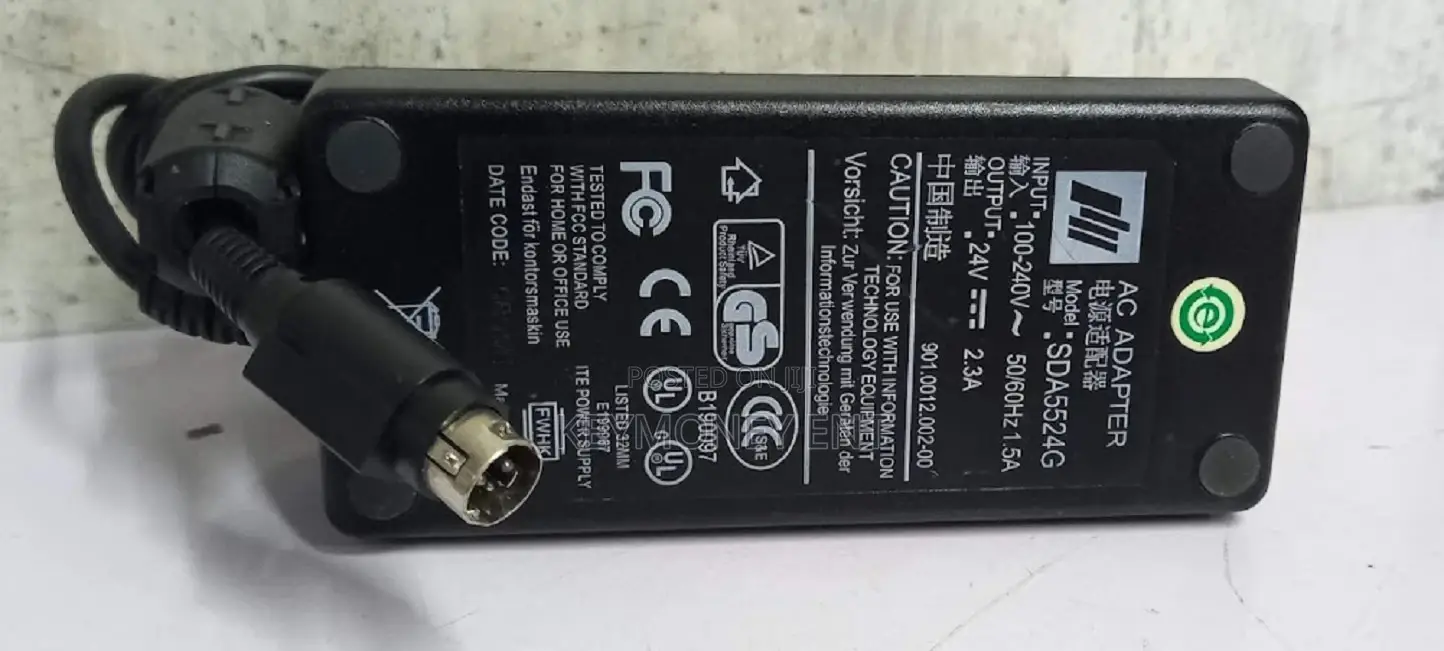 24V AC Adapter for Thermal Receipt Printer