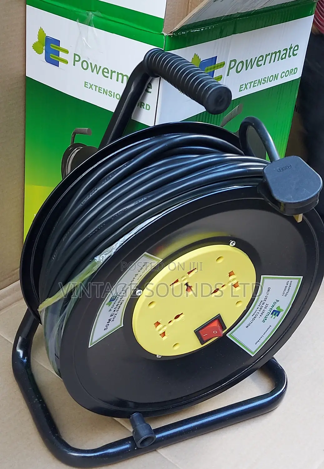 Heavy Extension Power Reel Cable 2.5gaunge 50meters Length