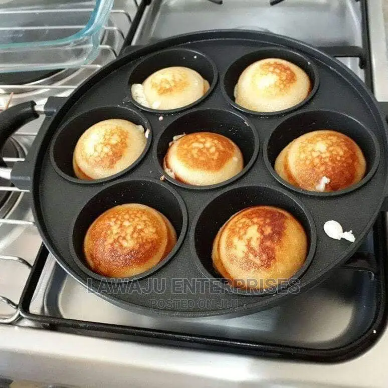 7 Holes Diecast Nonstick Vitumbua Pan