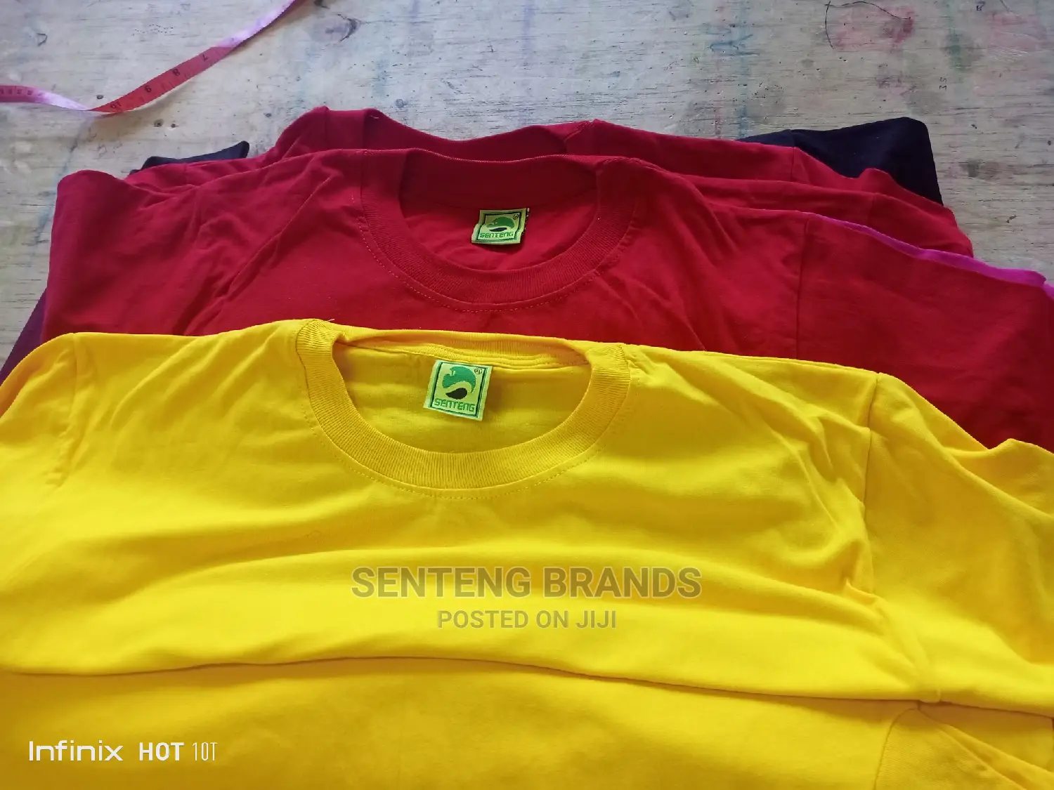 Yellow and Red T-Shirts Cotton Good Quality