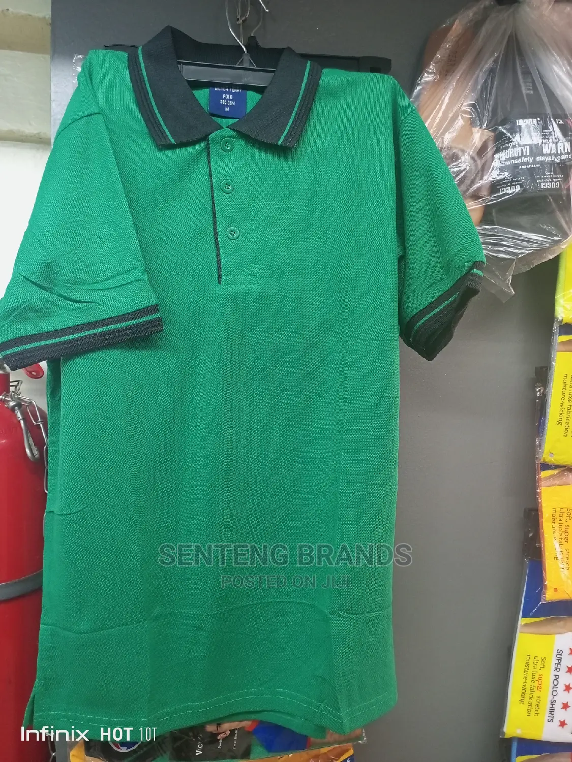 Kenya Green Black Polo T-Shirts