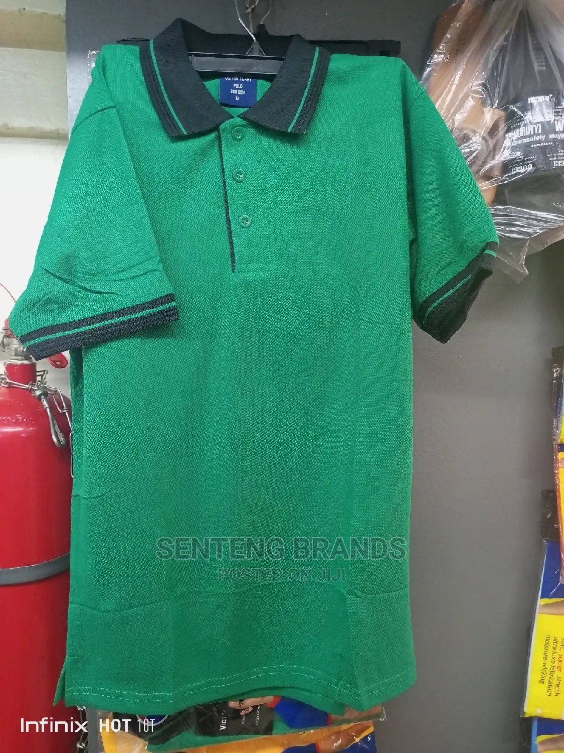 Kenya Green Black Polo T-Shirts