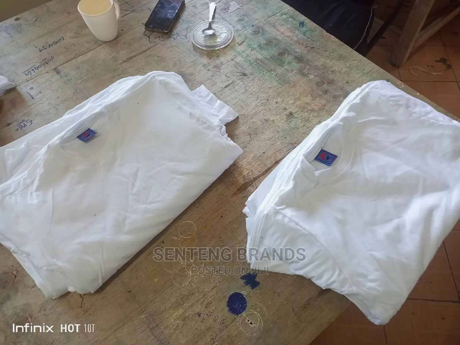White Plain Cotton T-Shirts