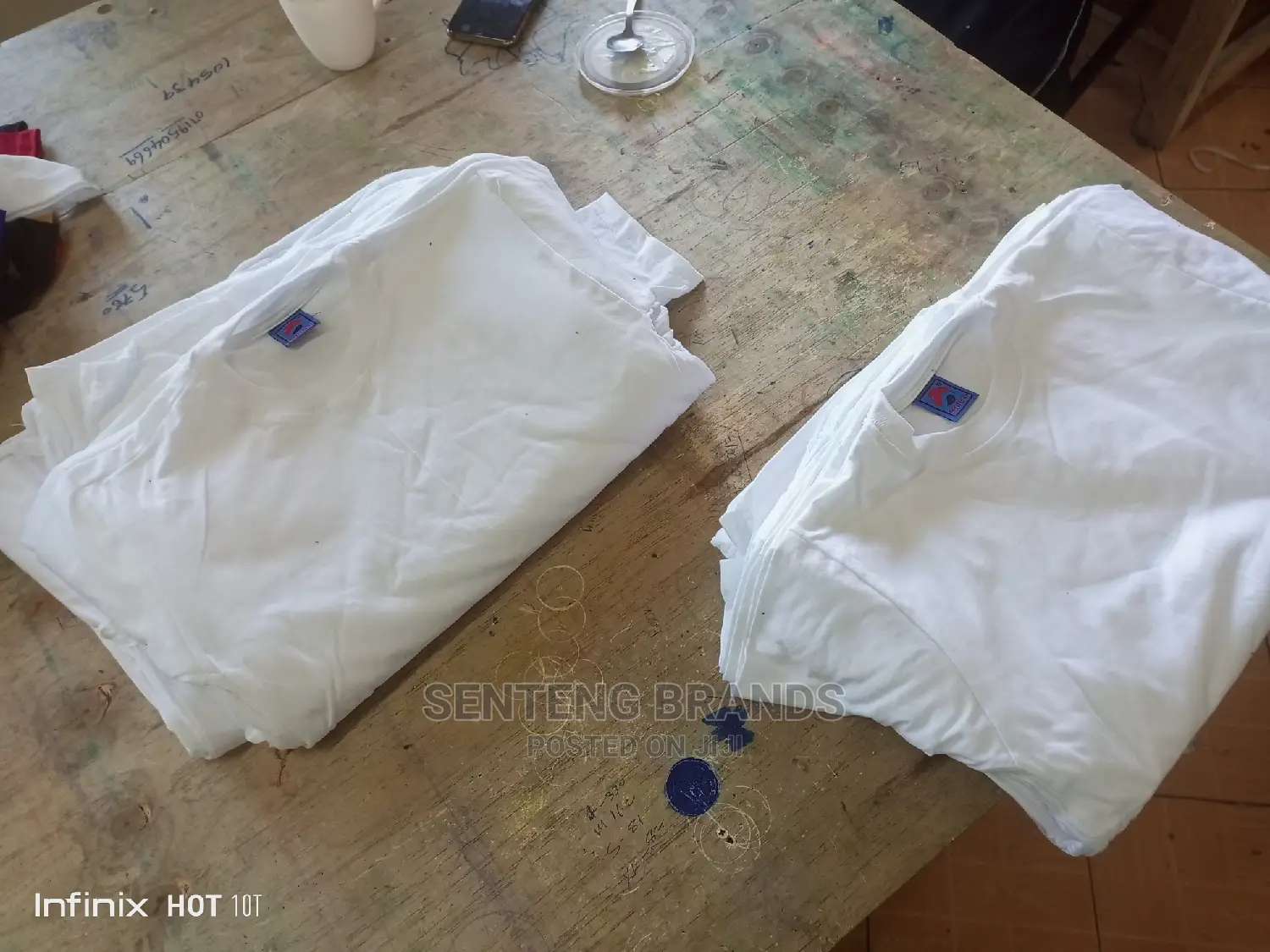 White Plain Cotton T-Shirts