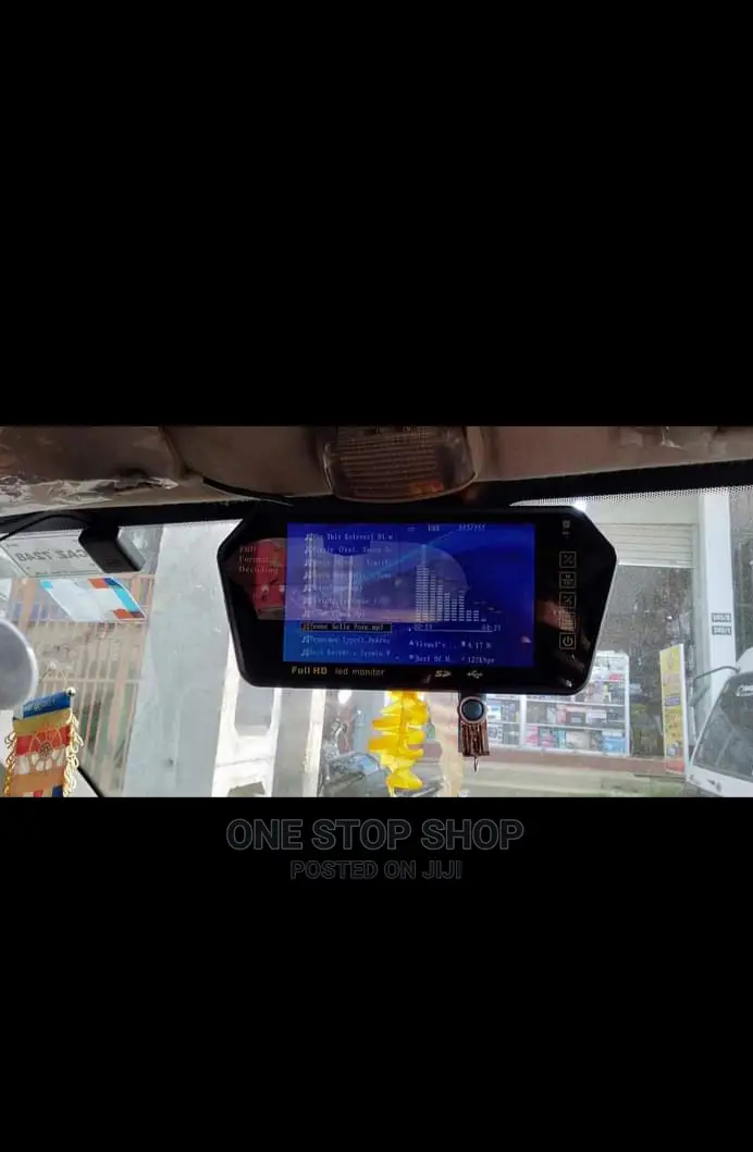 7 Inch Bluetooth Rearview Screen With Usb Port