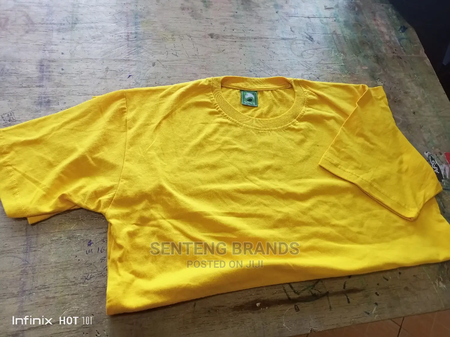 Plain Yellow Cotton T-Shirts