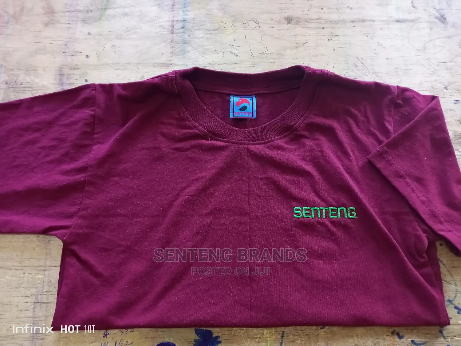 Plain Maroon Senteng Brand T-Shirts