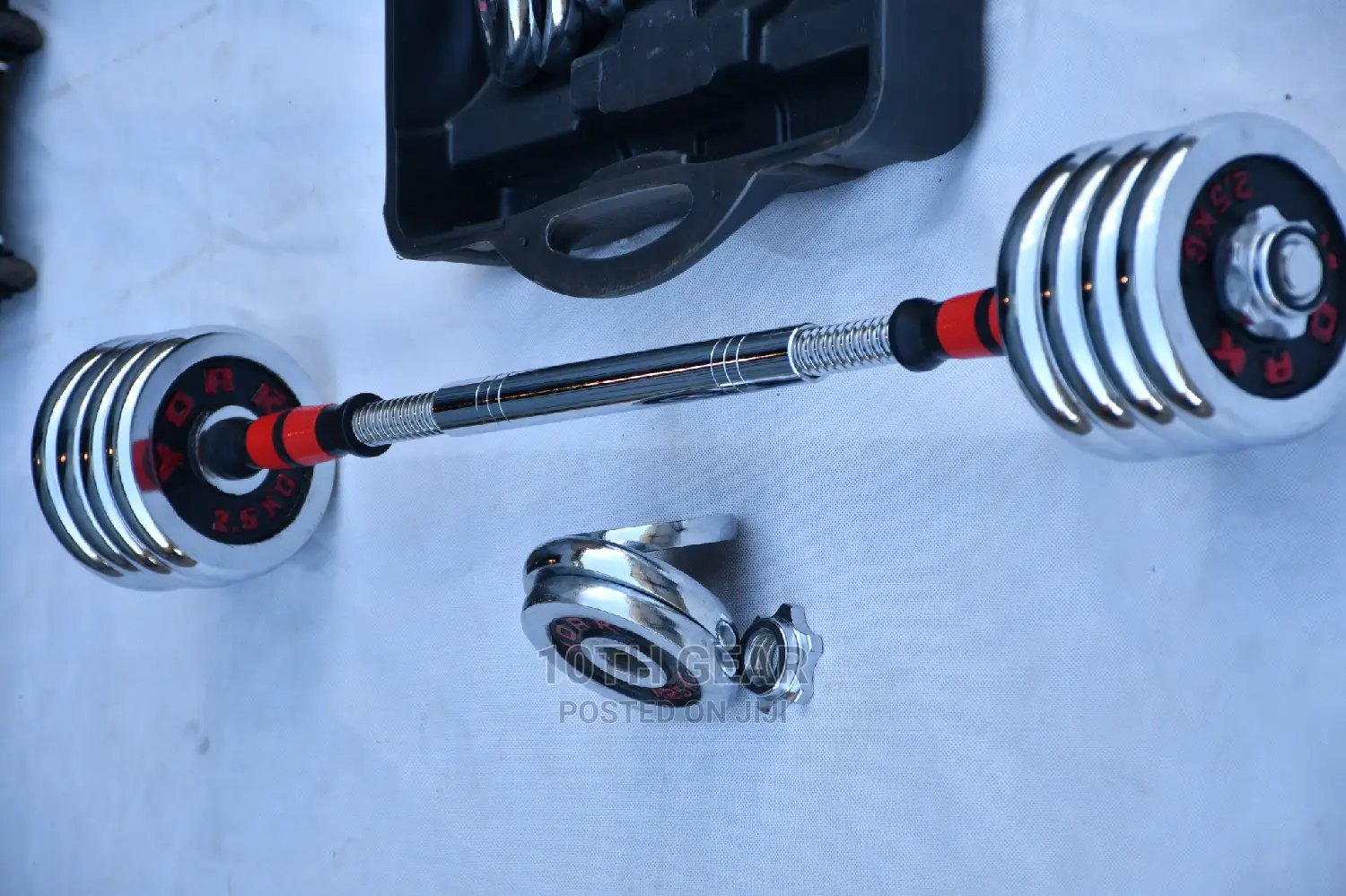 30kg Dumbell Set With Barbell Connector