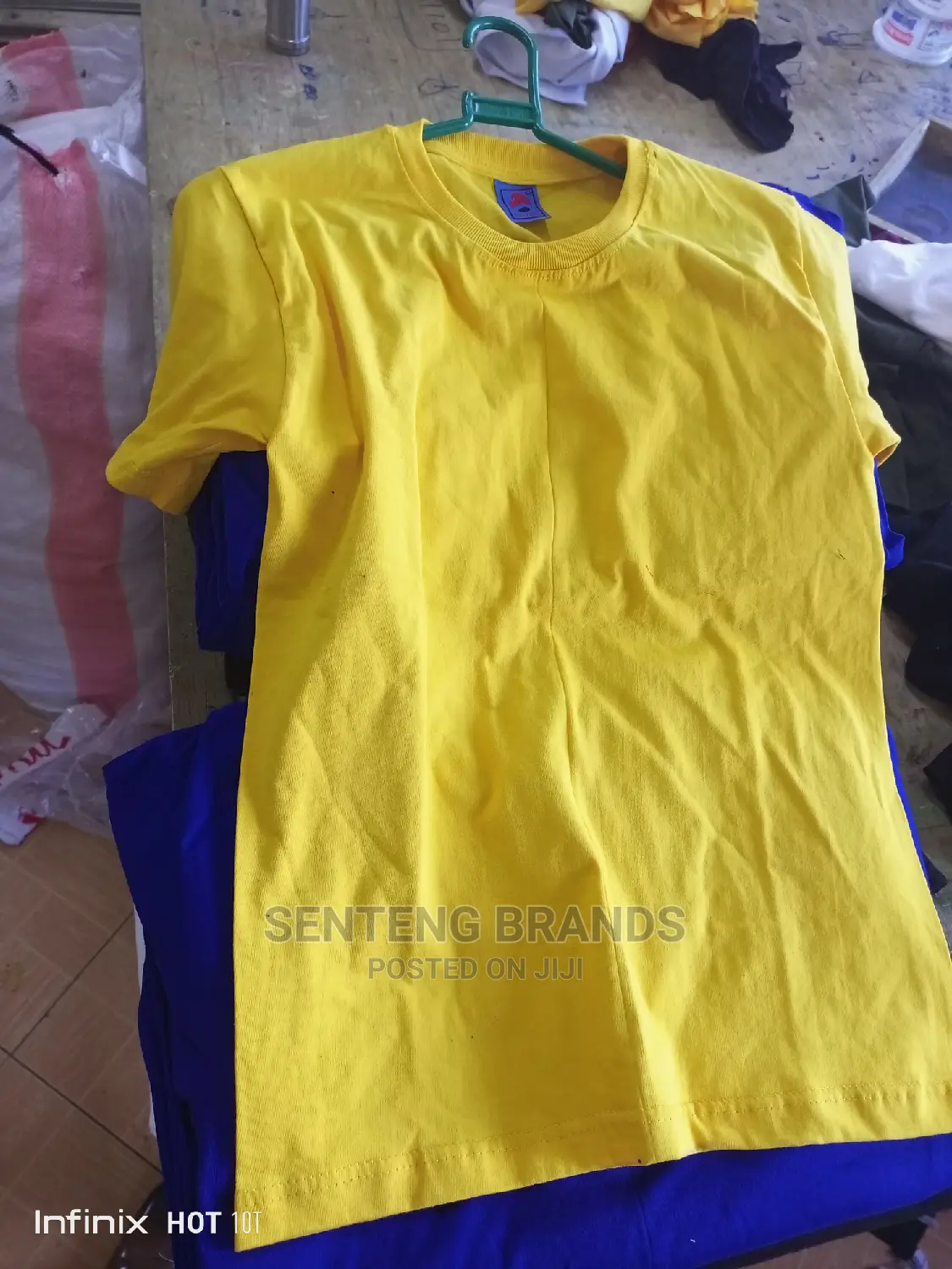 Cotton 100 %Campaign T-Shirts Yellow Good Quality