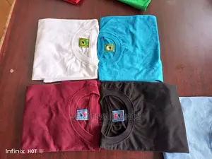 100% Cotton T-shirts.Black , White , Maroon and True Blue