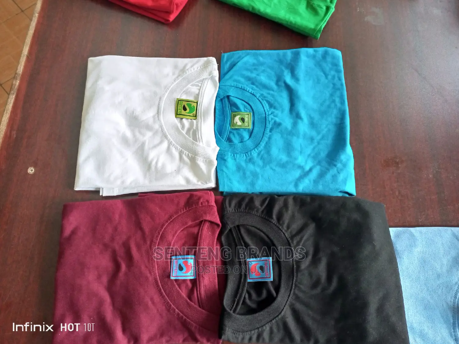 100% Cotton T-shirts.Black , White , Maroon and True Blue