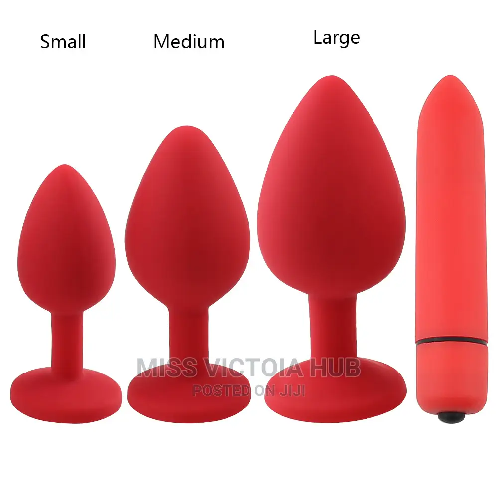 Silicone Anal Plug Jewelry and Bullet Dildo Vibrator