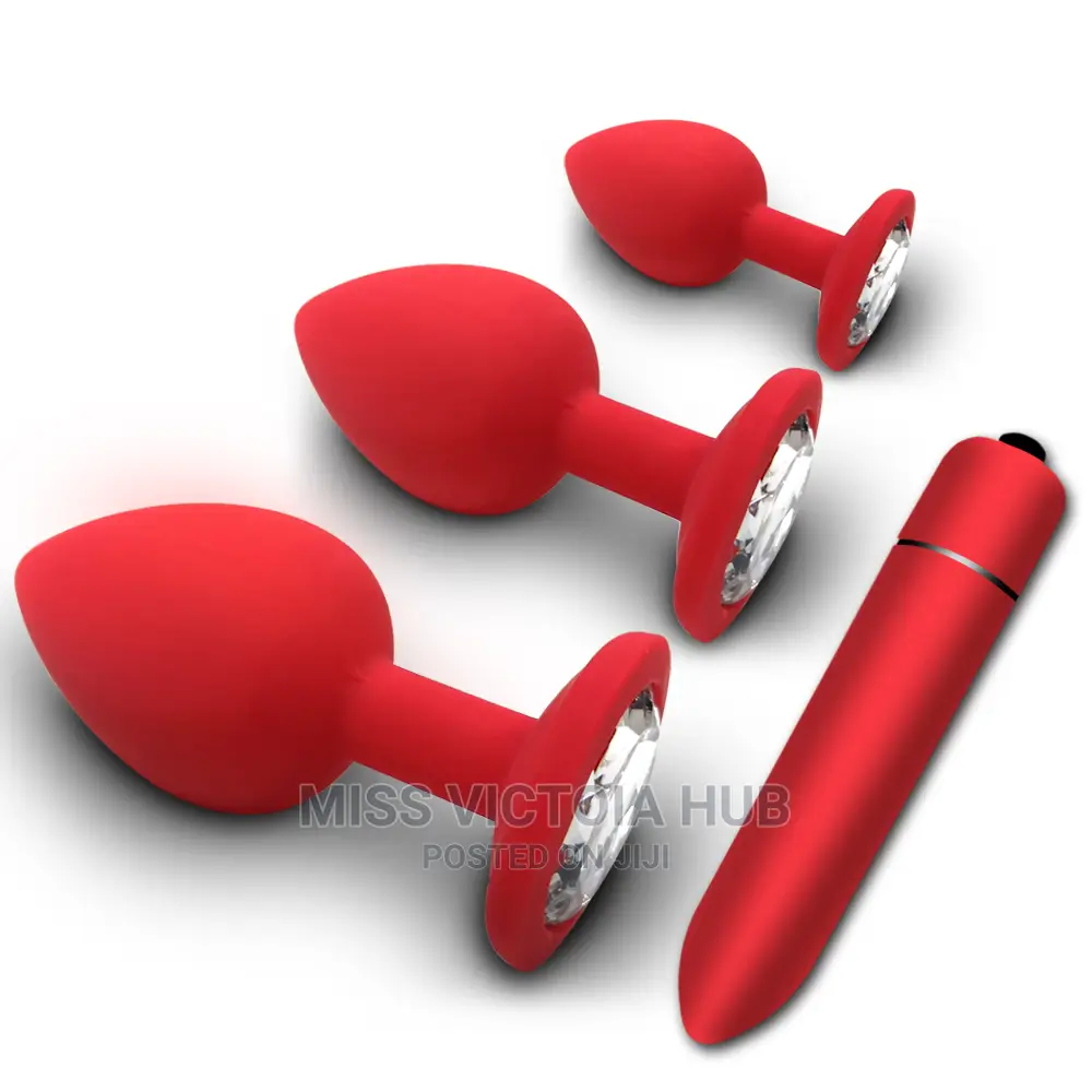 Silicone Anal Plug Jewelry and Bullet Dildo Vibrator
