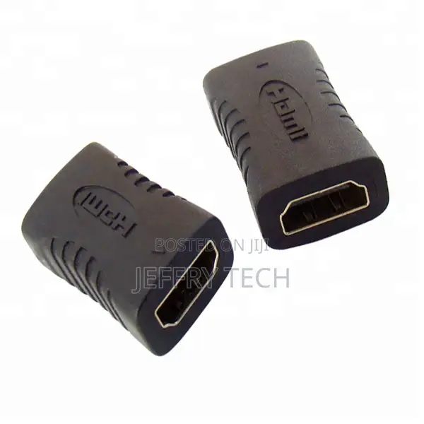 Black Color 1080P 3D Adapter HDMI Adaptor Female to HDMI Fem