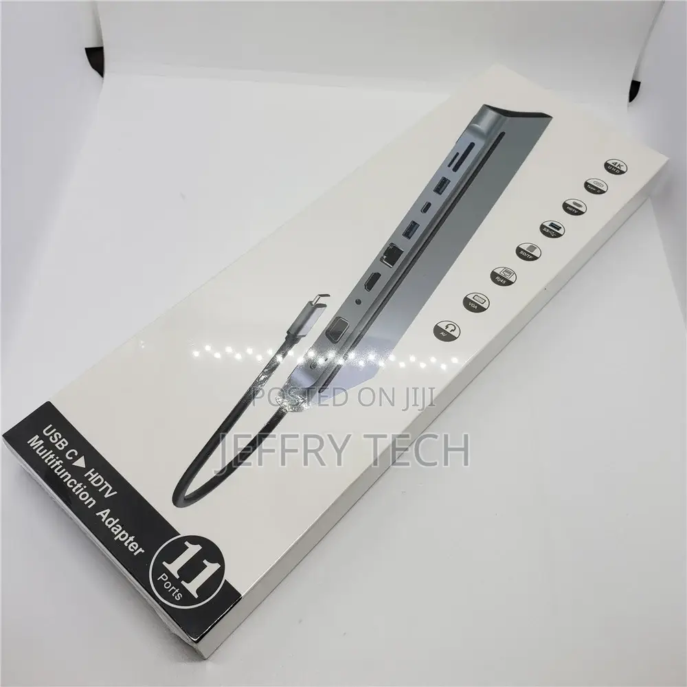 11 in 1 Type-C HUB Adapter USB C Laptop Docking Station Type