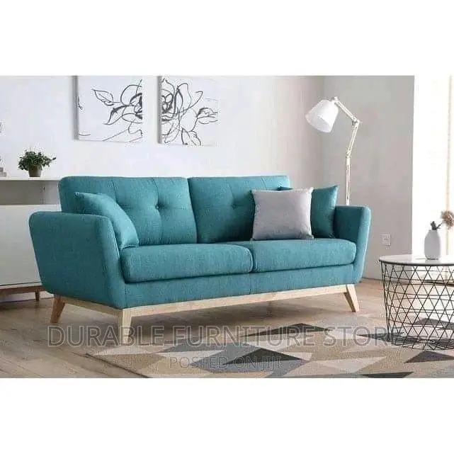 Modern 3seater Sofa With a Wooden Structure