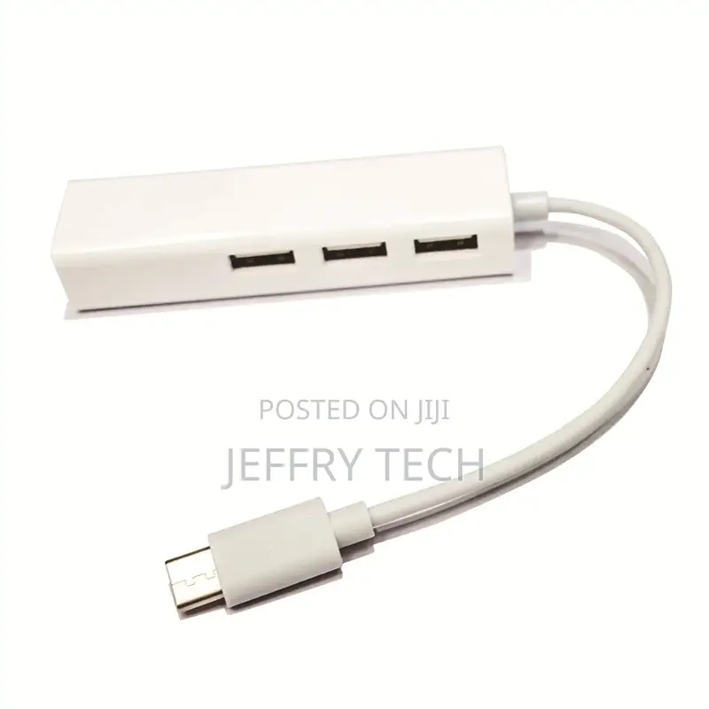 Type-C to Rj45 Hub 3in1 USB2.0 USB C to Ethernet Adapter Sup