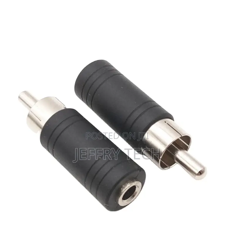 3.5mm Female Socket to RCA Male Plug Audio Converter Connect