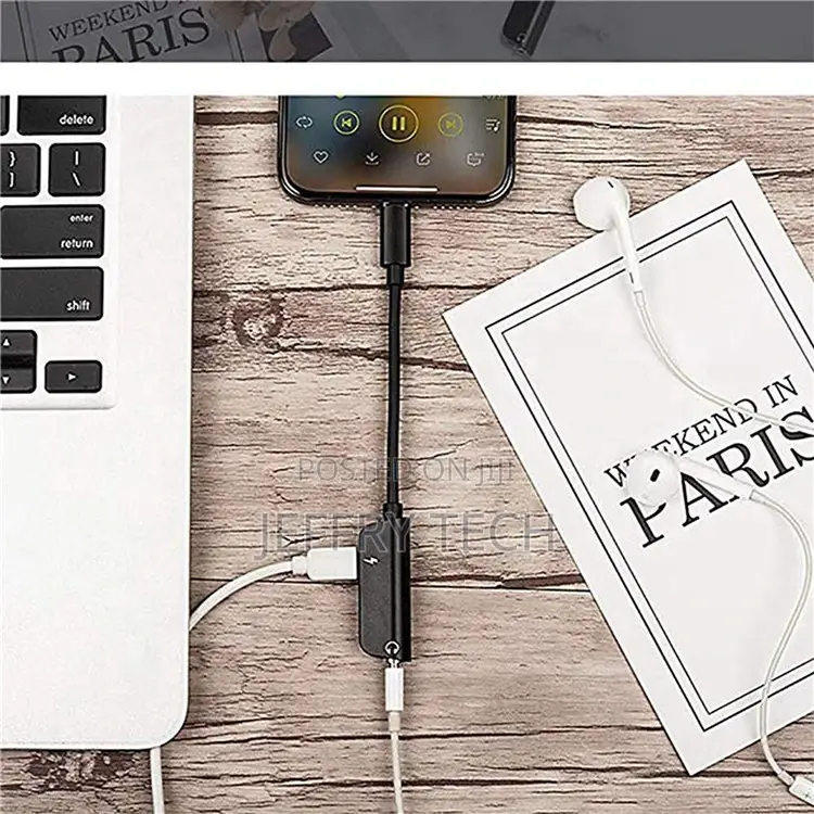 Headphone Adapter Dongle 3.5mm Headphone Jack AUX Audio Adap