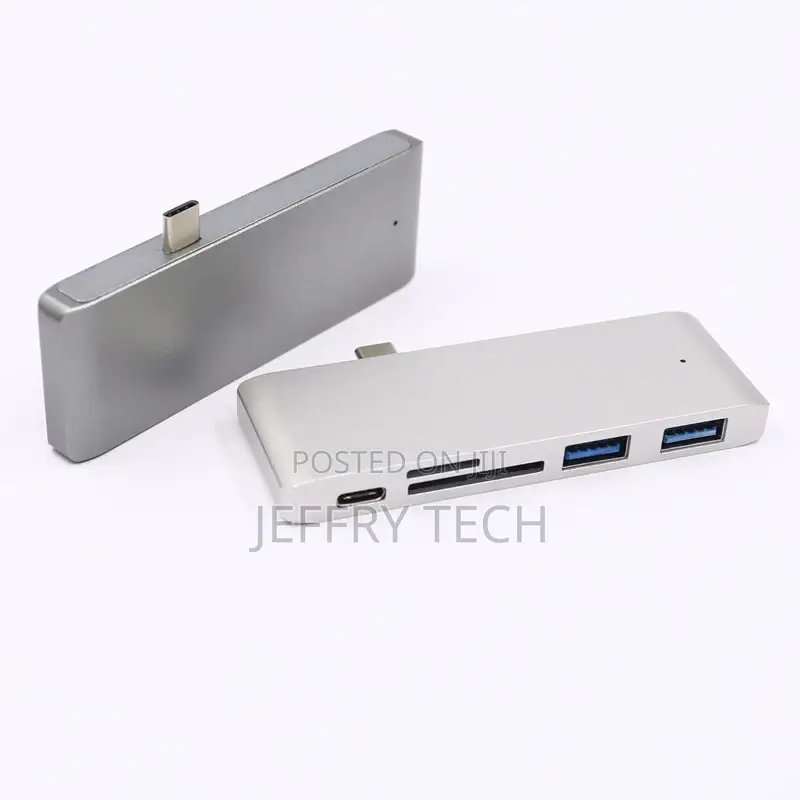 5 in 1 Type C Hub Type C to USB 3.0 Hub Splitter Adapter Pow
