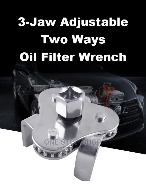 3 Jaw Oil Filter Wrench for Car Repair Adjustable 2way