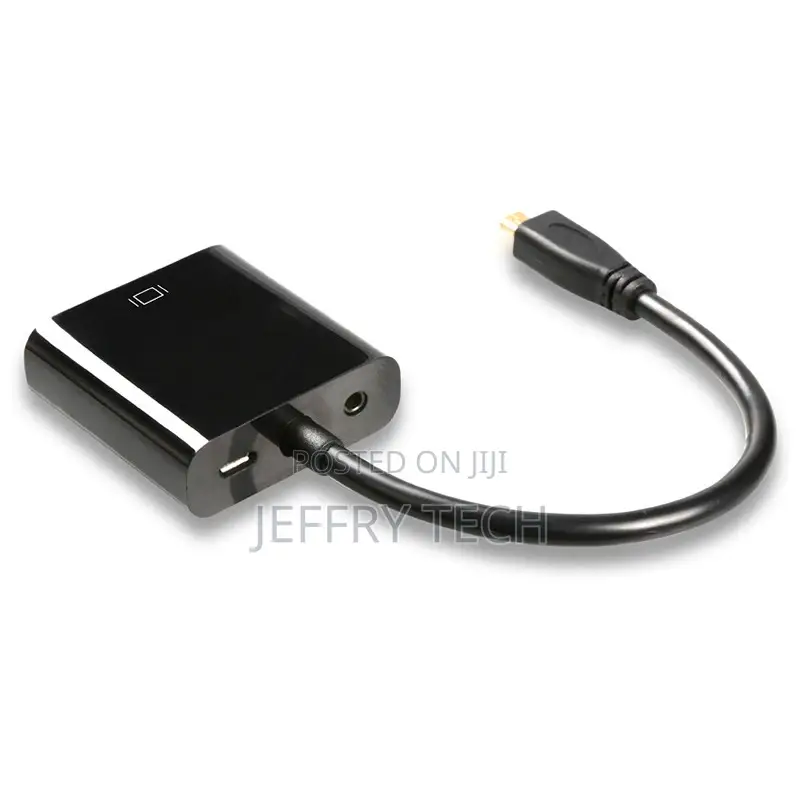 Micro HDMI Male to VGA Female Adapter Cable Audio Converter