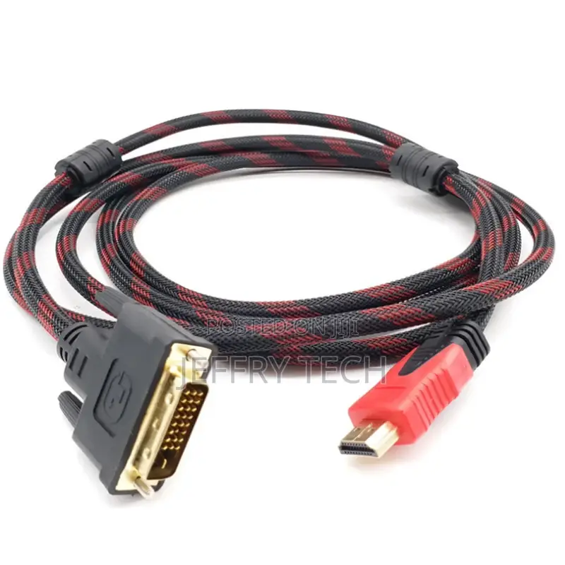 High Quality HDMI Male to DVI 24+1 Male Cable for TV Project