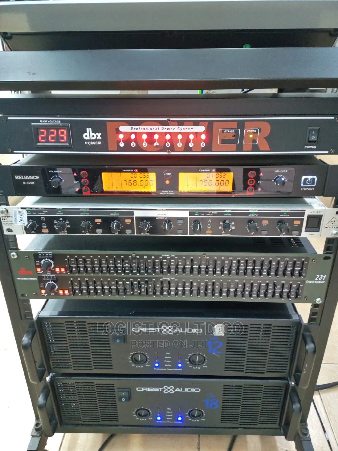 Crest Audio Amp Ca18,Ca12 Crossover,Power System Equalizer