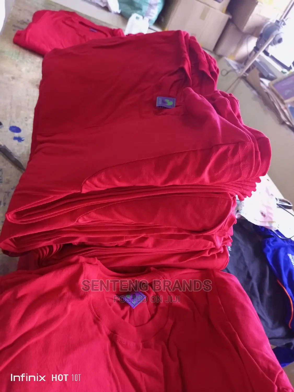 Red Tshirts Cotton Best Quality in Bulk.