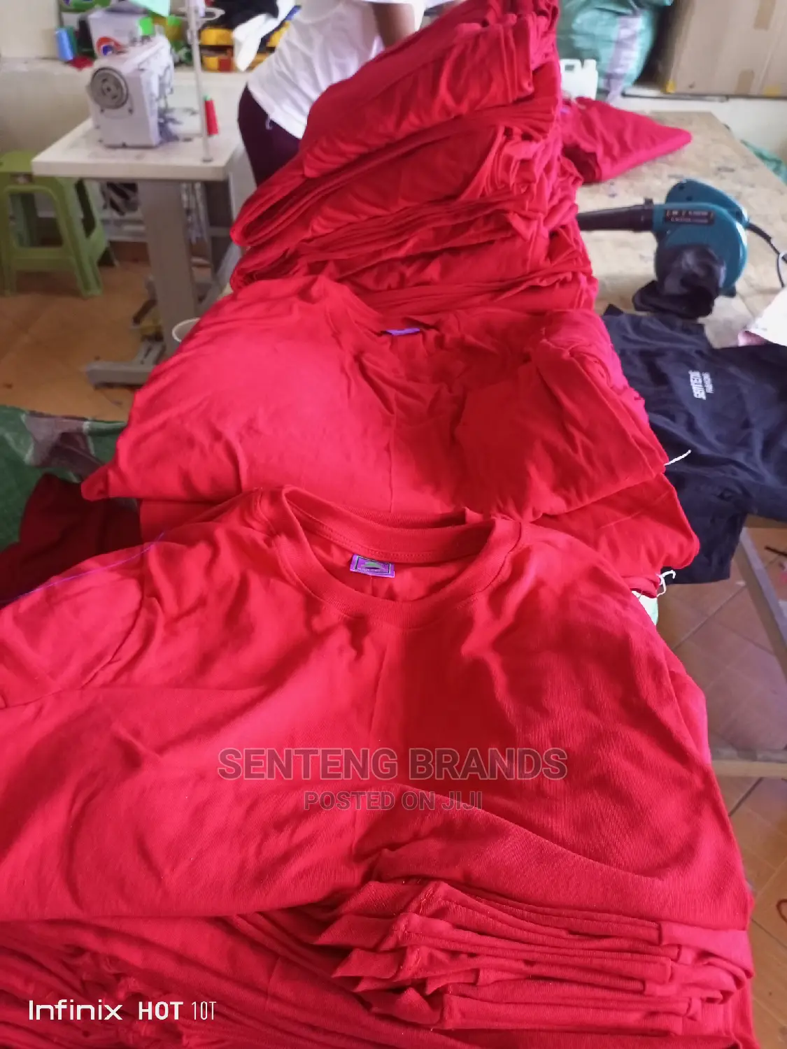 Red Tshirts Cotton Best Quality in Bulk.